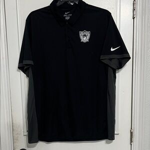 Nike Men's Black Raiders Dri-FIT Polo Shirt